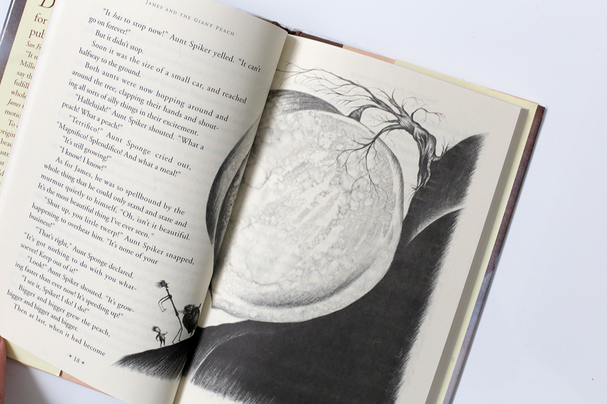 james and the giant peach miss spider book